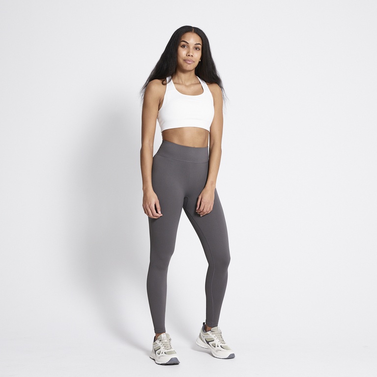 Ribbed training tights "Epic Tights Seamless" Dark Grey